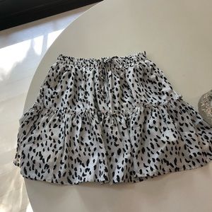 Princess Polly Black and White Skirt